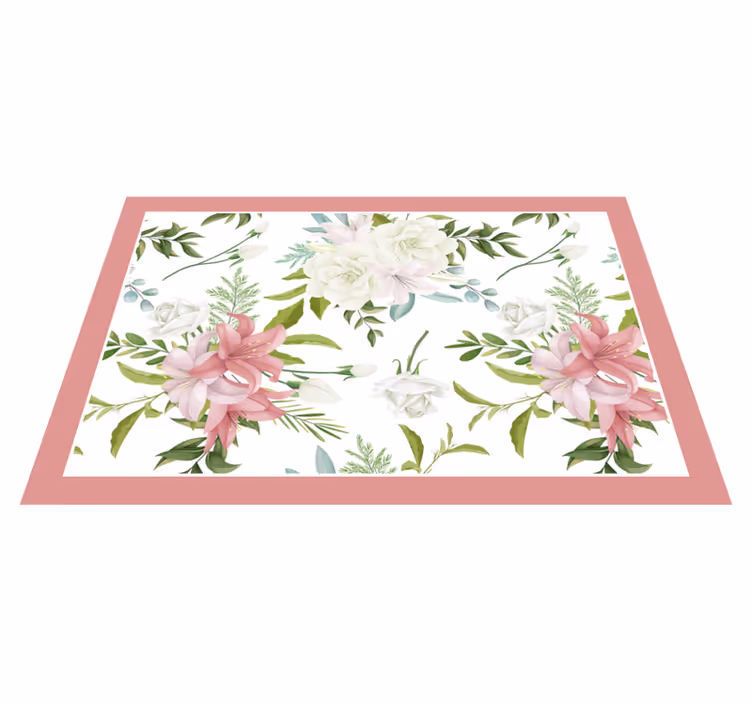 Original placemat floral design centerpiece - TenStickers