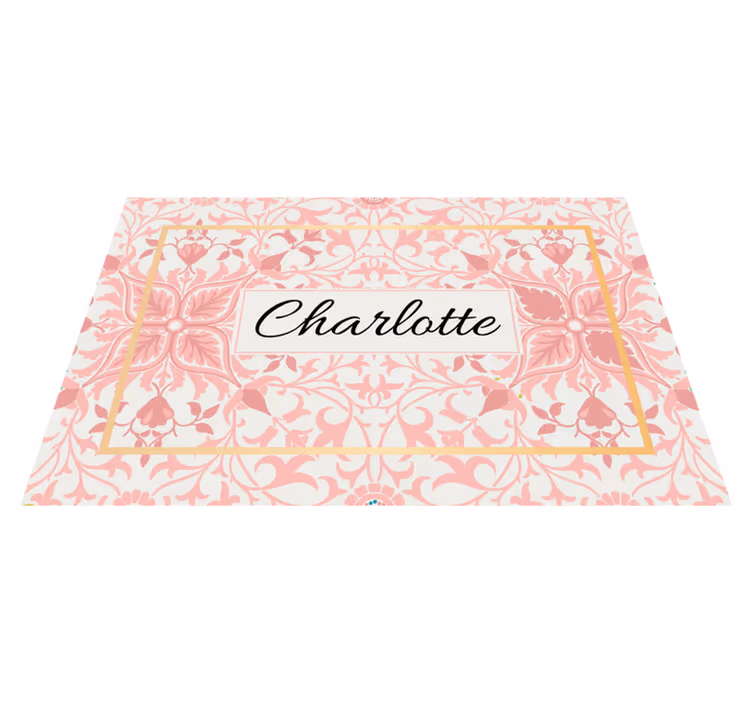 Customizable placemat customized botanical design - TenStickers