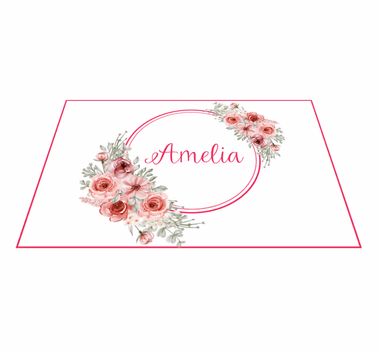 Customizable placemat botanical custom design - TenStickers