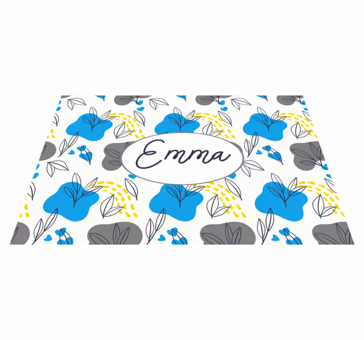 Customizable placemat custom blossom design - TenStickers