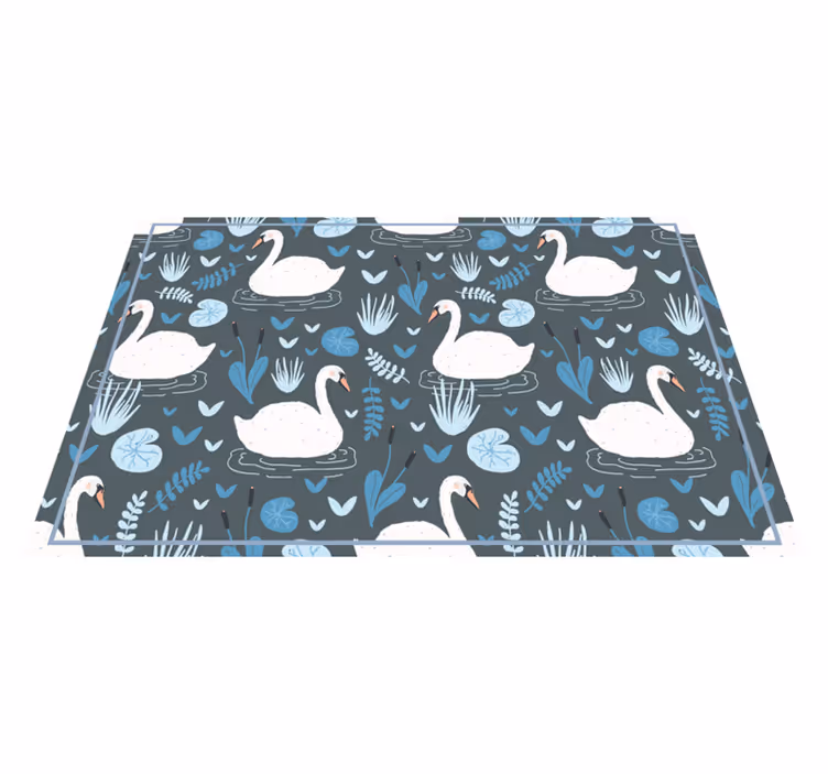 Original placemat swan patterned surface - TenStickers