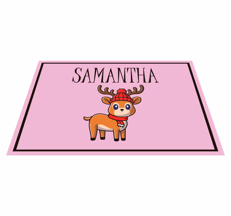 Children placemat adorable reindeer design - TenStickers