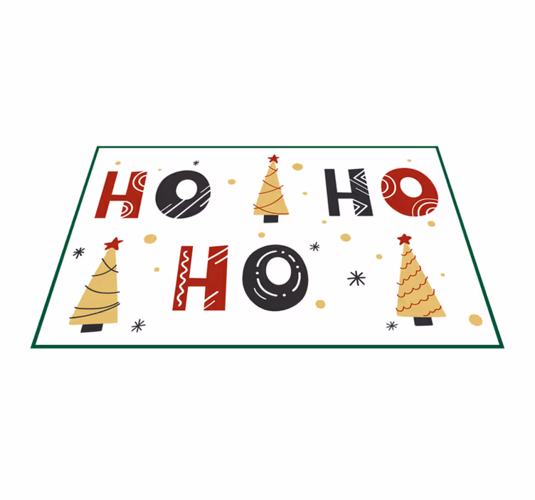 Christmas placemat with festive tree design - TenStickers