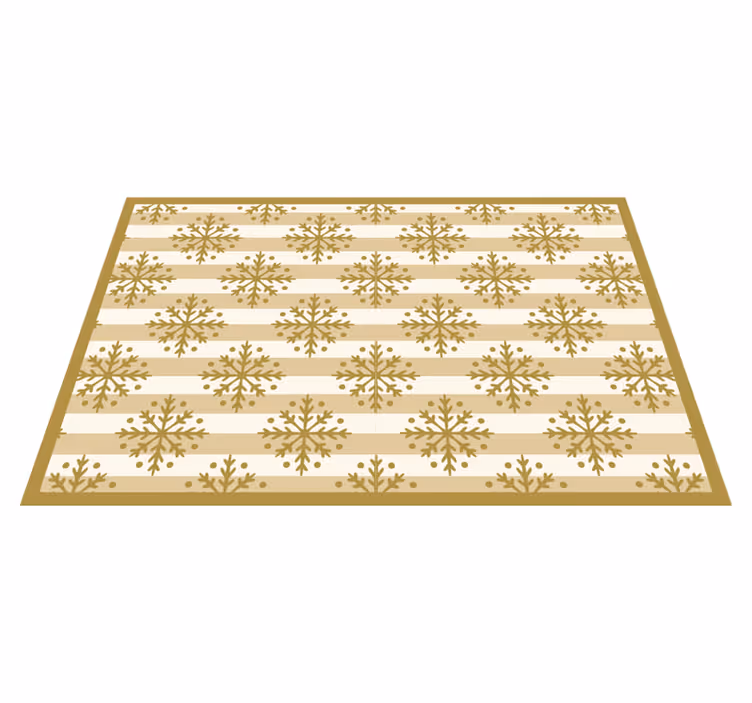 Christmas placemat with snowflake design - TenStickers