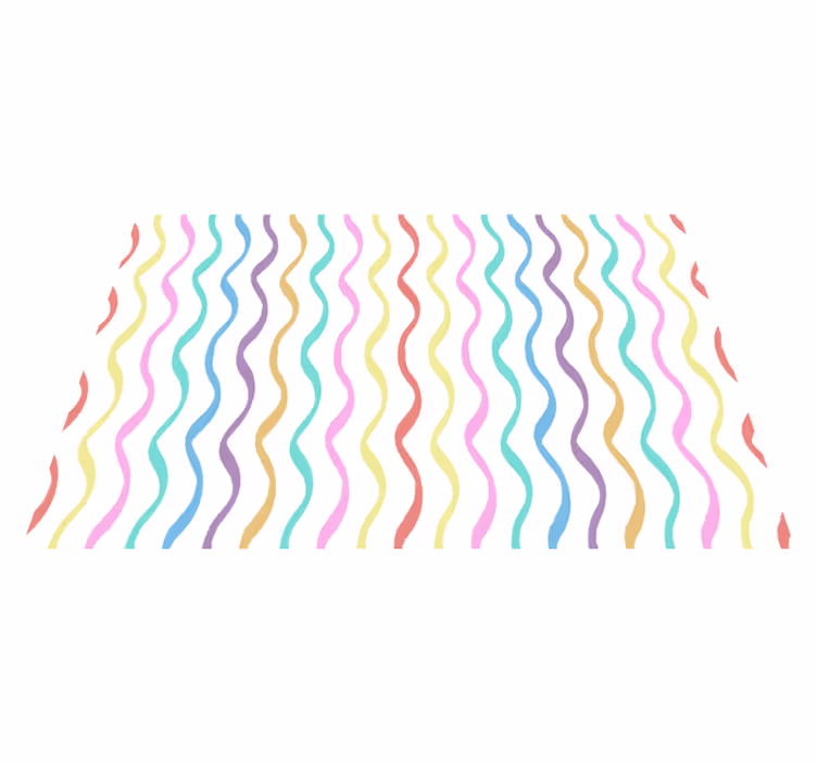Wavy pattern print placemat - TenStickers