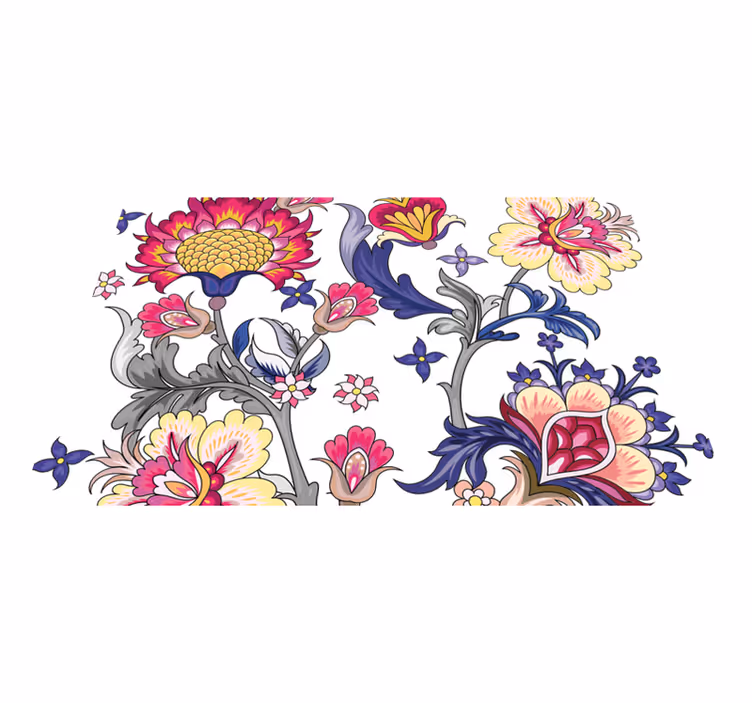 Thin lined ethnic folk art original placemats - TenStickers