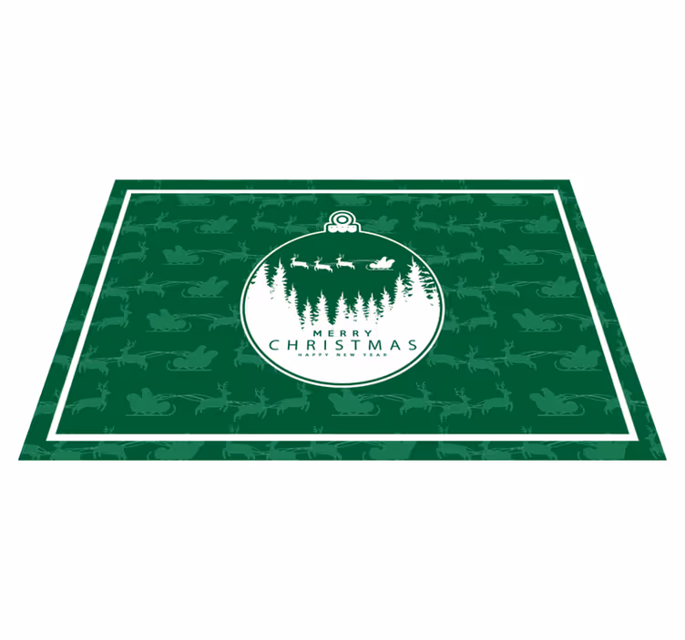 Christmas placemat christmas ornament design - TenStickers