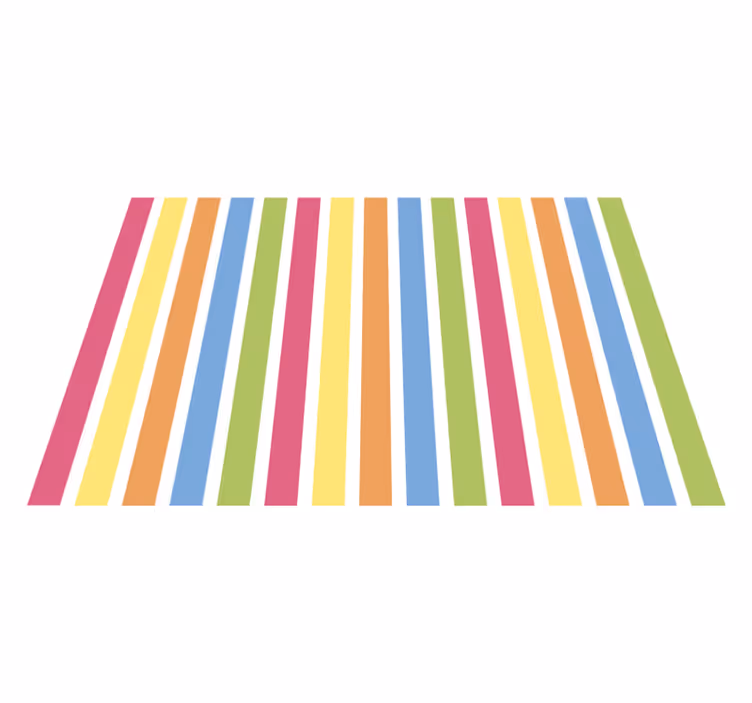 Modern placemat colorful striped design - TenStickers