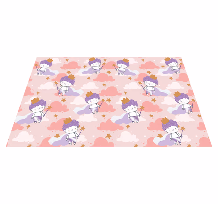 Children placemat with cute cartoon characters - TenStickers