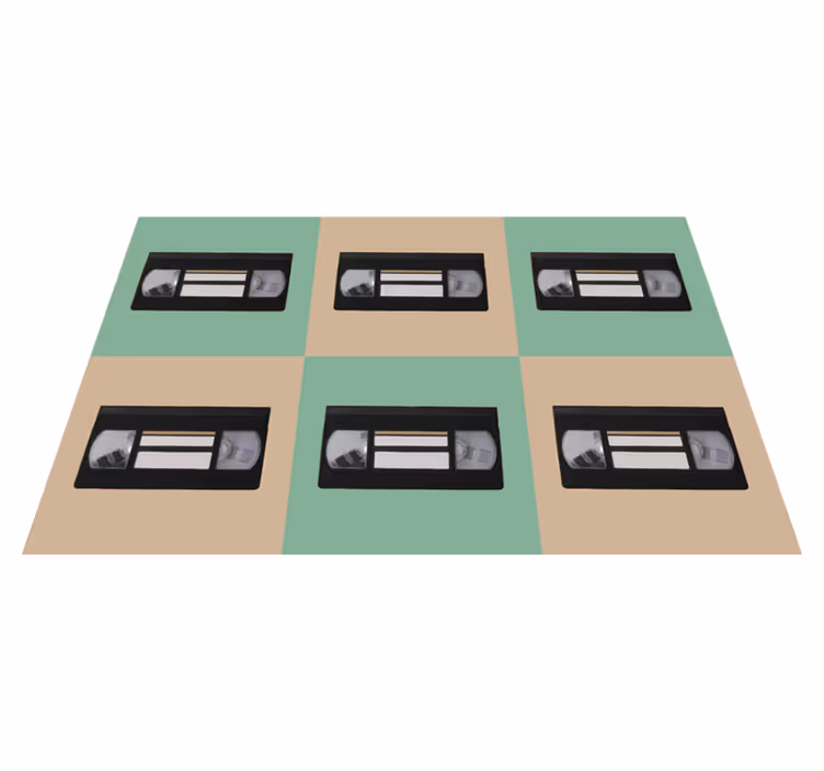 Original placemat vintage vhs tape design - TenStickers