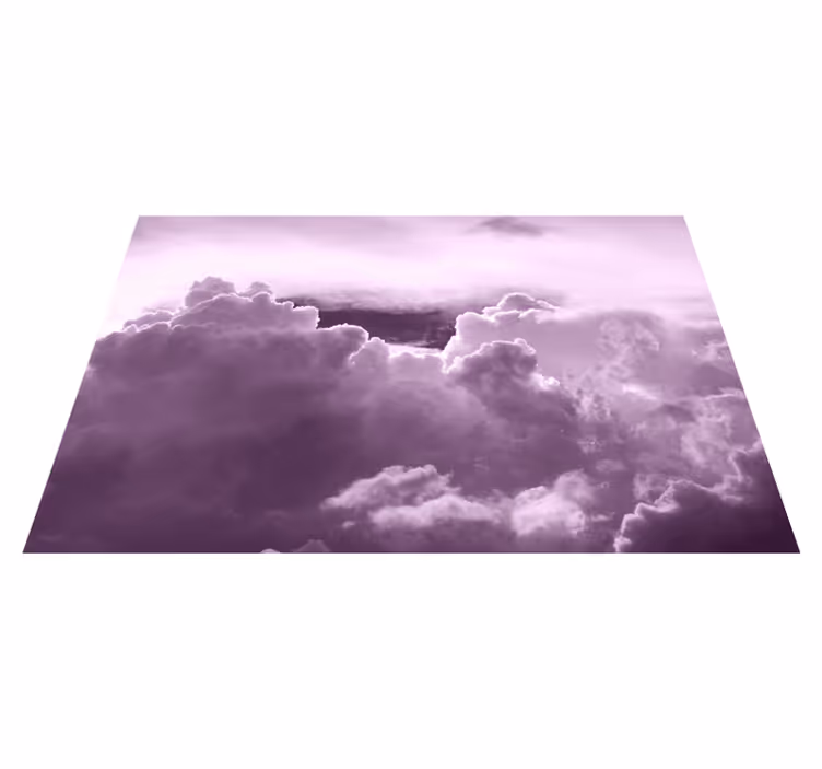 Purple clouds natural original placemats - TenStickers