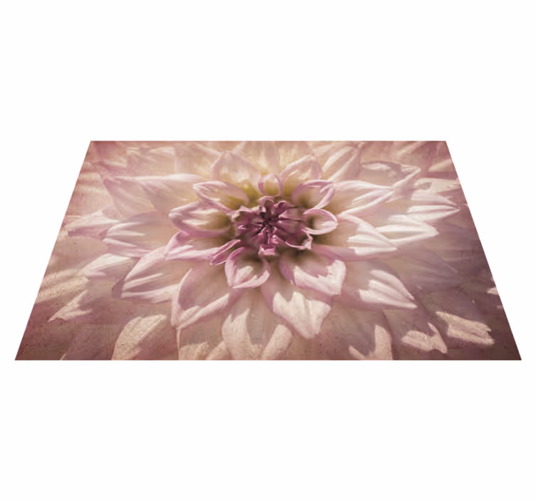 Pink Dahlia Vinyl placemats - TenStickers