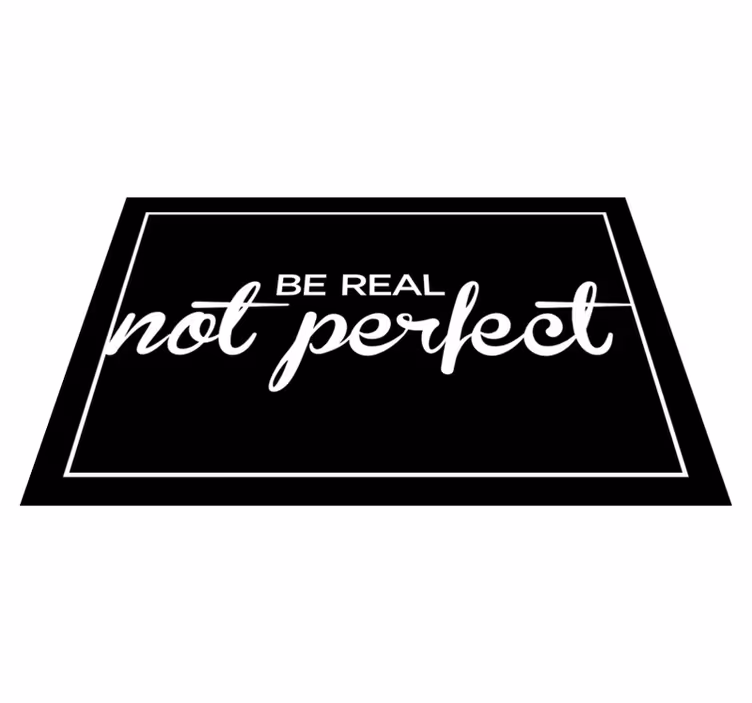 Placemat with quote true to yourself - TenStickers