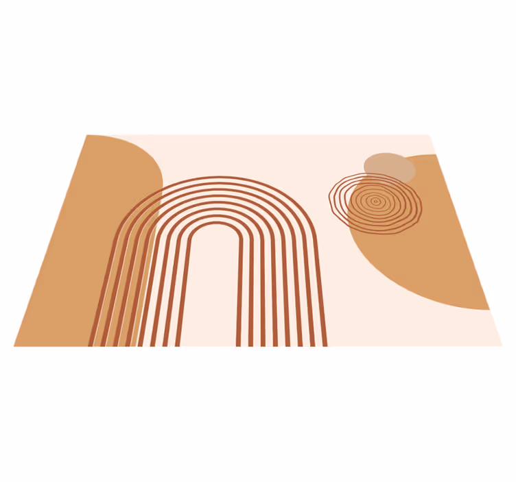 New warm geometric style modern placemats - TenStickers