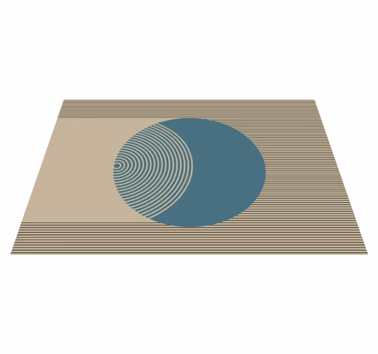 Modern placemat with geometric circle design - TenStickers