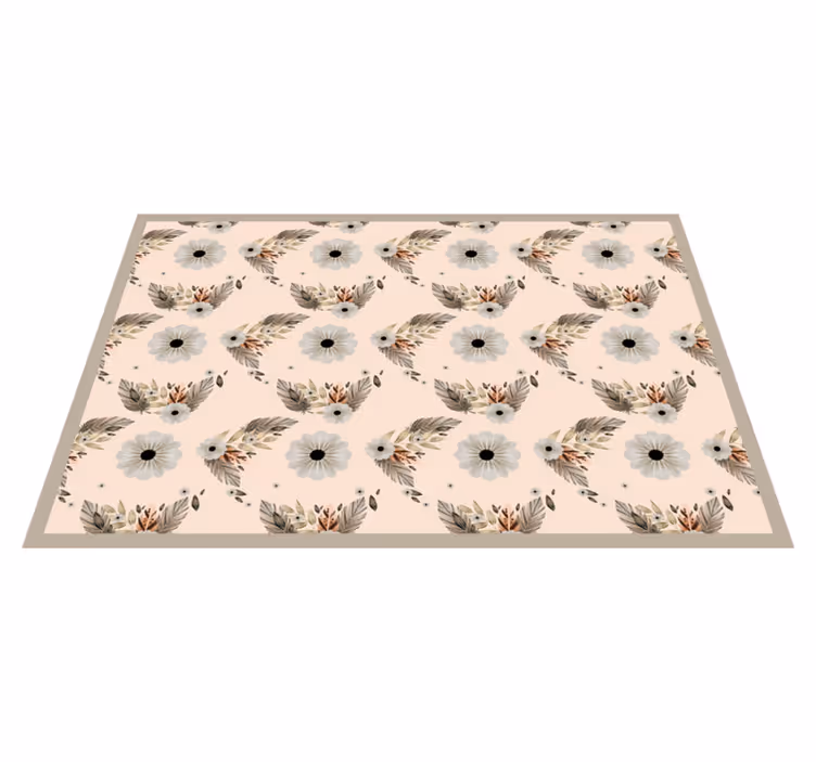 Original placemat floral leaf inspiration - TenStickers