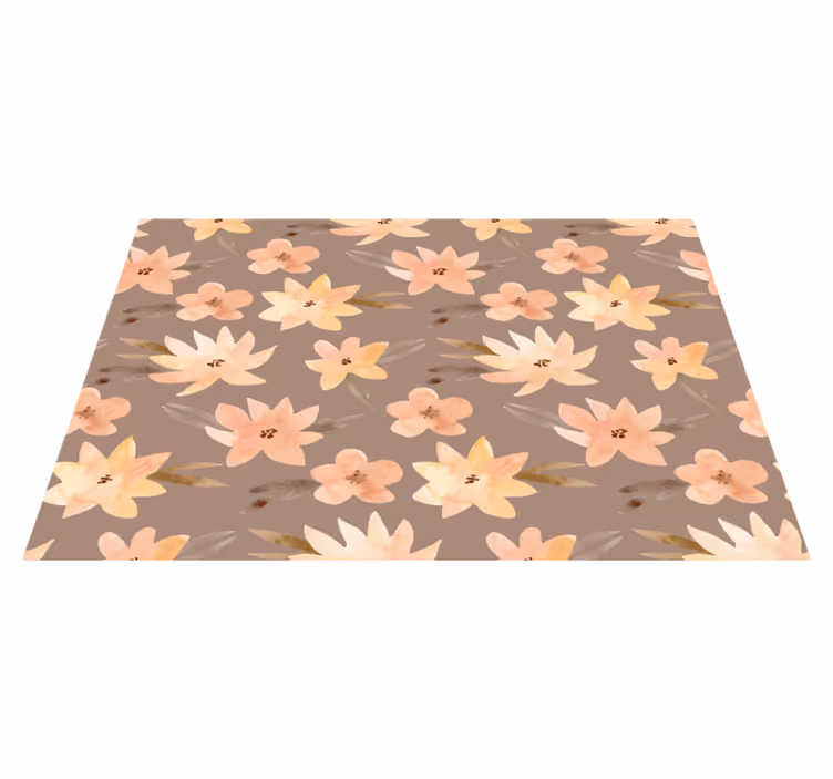 Original placemat with floral motif background - TenStickers