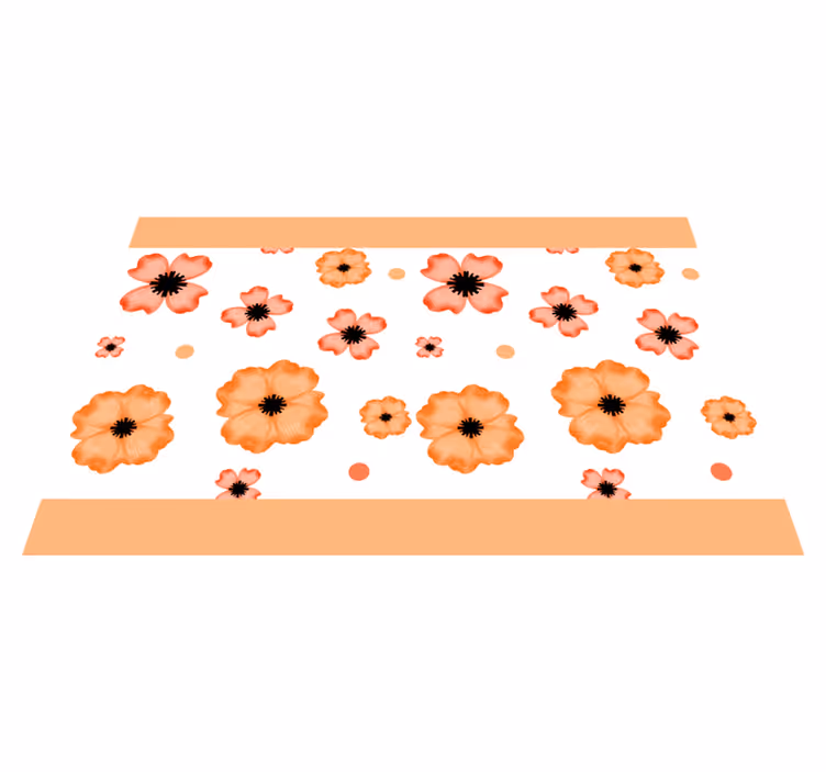 Children placemat floral pattern inspiration - TenStickers