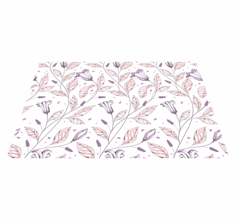 Original placemat floral design art - TenStickers