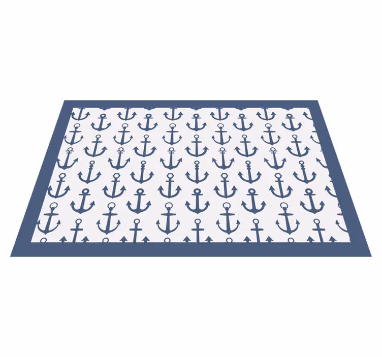 Original placemat with anchor pattern design - TenStickers