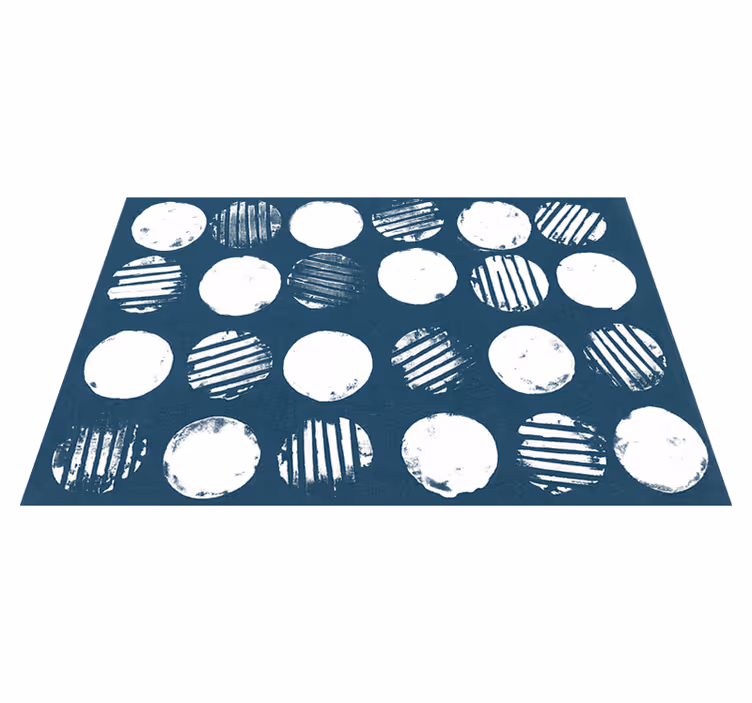 Placemat with geometric circle patterns - TenStickers