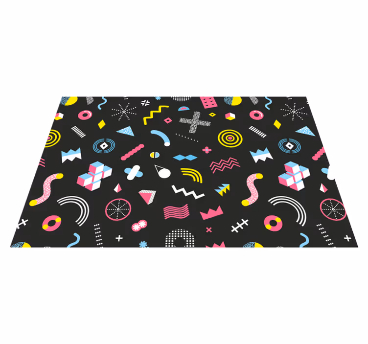 Original placemat with colorful geometric design - TenStickers