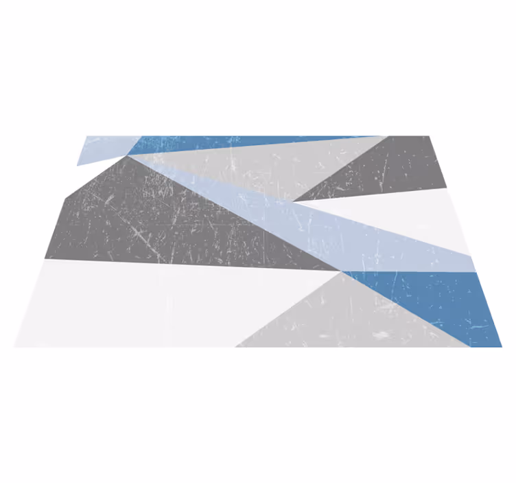 Grey and blue triangle  original placemats - TenStickers