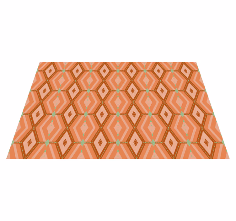 Geometric hexagonal pattern placemat - TenStickers