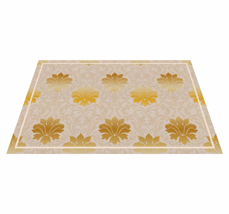 Elegant floral background placemat - TenStickers