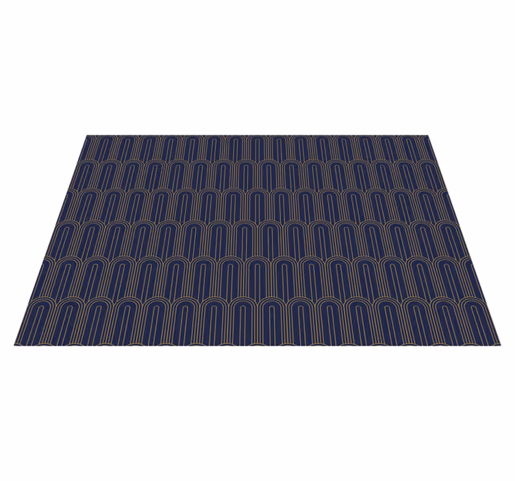 "Art Deco" purple shapes elegant placemats - TenStickers