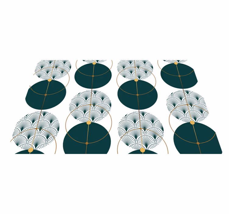 Elegant placemat with a sophisticated geometric design - TenStickers