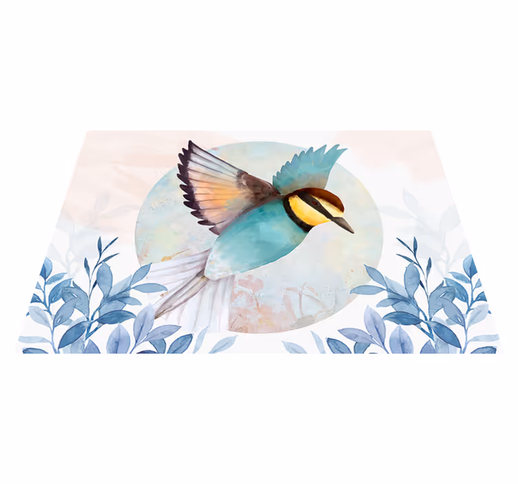 Original placemat vibrant bird artwork - TenStickers