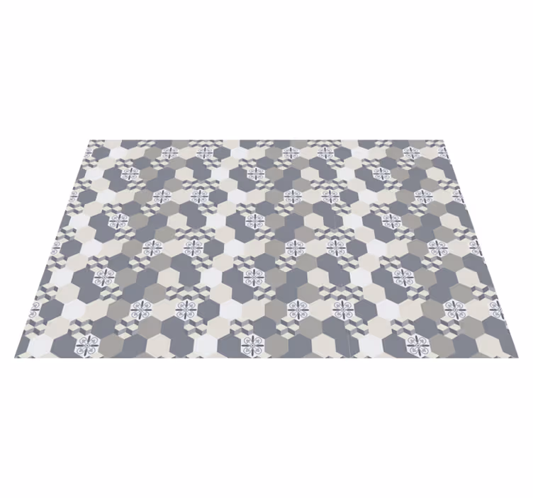 Placemat with geometric hexagon design - TenStickers