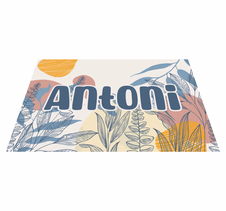 Original placemat with elegant name design - TenStickers