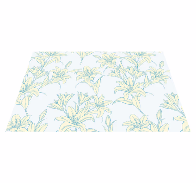 Elegant plant inspired style placemat - TenStickers