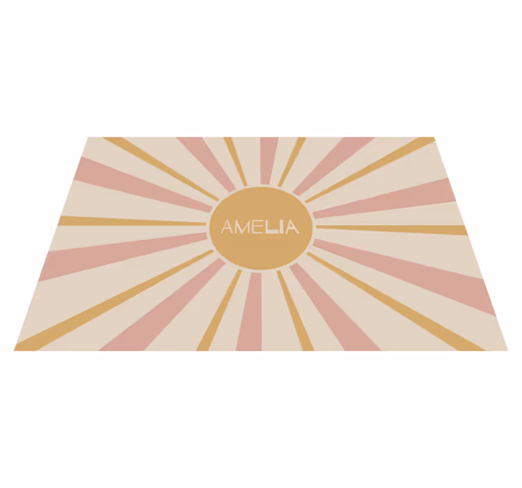 Customizable placemat sunburst centerpiece - TenStickers
