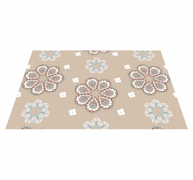 Placemat with elegant floral patterns - TenStickers