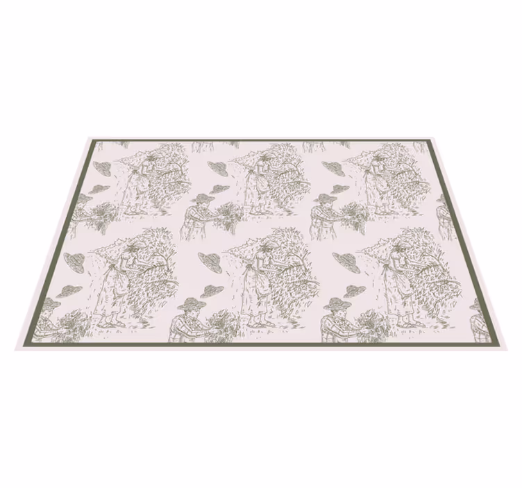 Original placemat harvesting nature scene - TenStickers