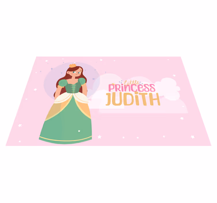 Custom little princess name placemat - TenStickers