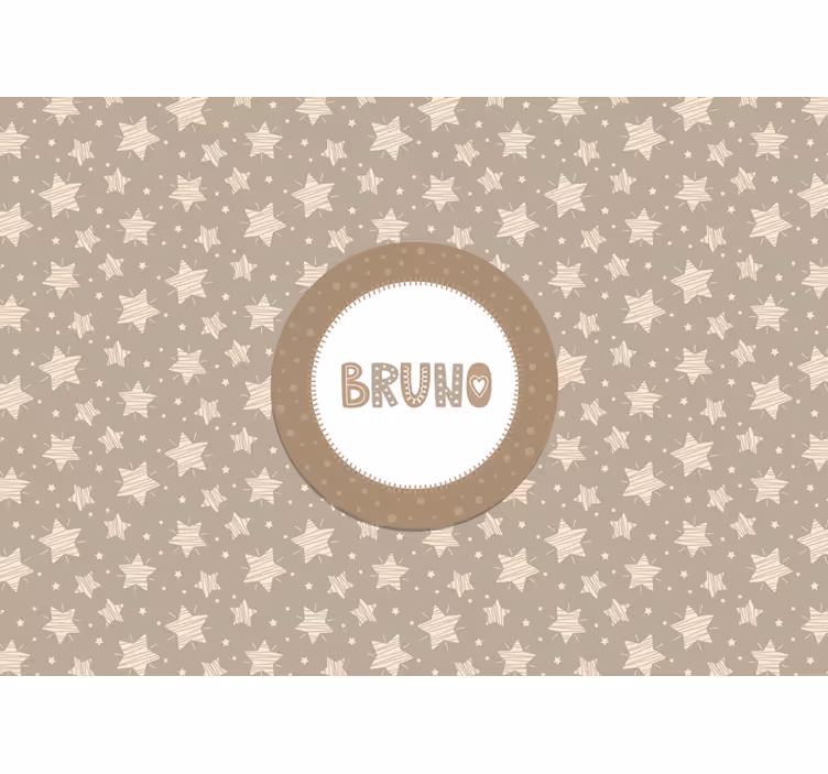 Striped stars nursery wall mural - TenStickers