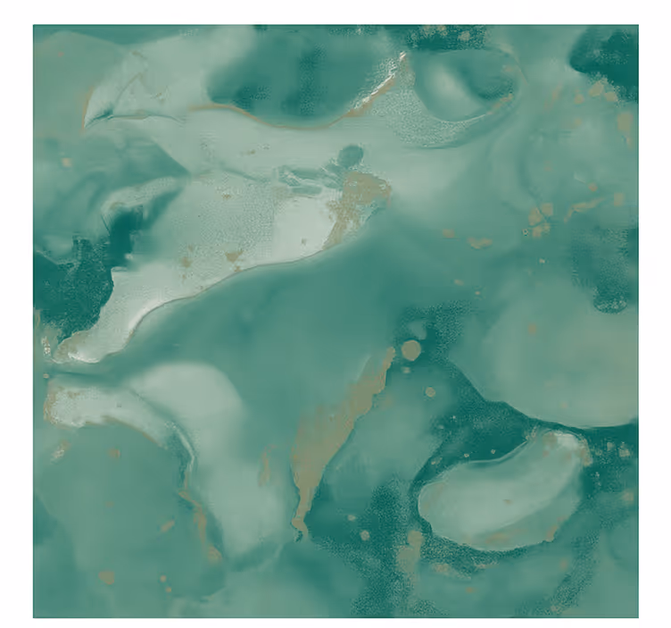 Esmerald marble swirls living room wall mural - TenStickers