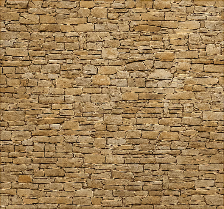 Beige rock wall living room wall mural - TenStickers