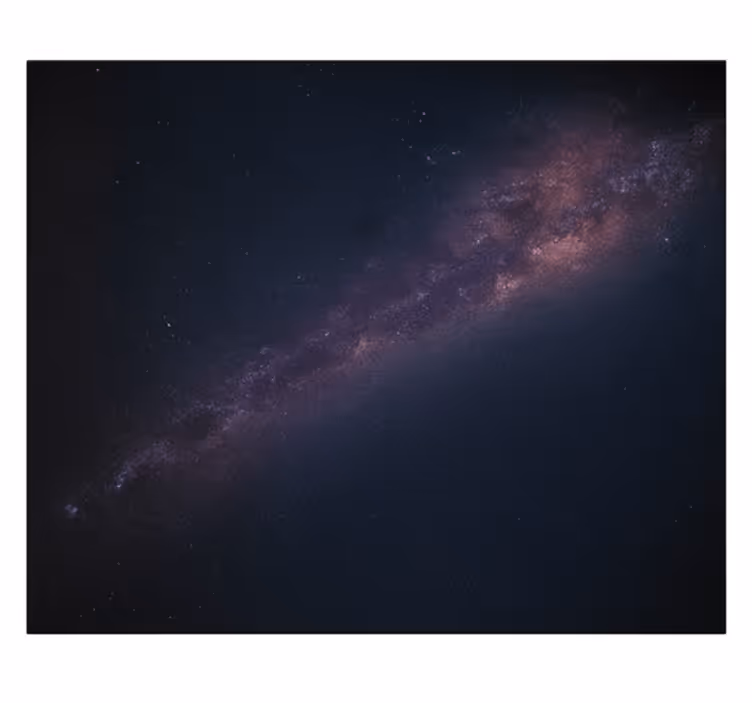 Galaxy with stars teenager wall mural - TenStickers