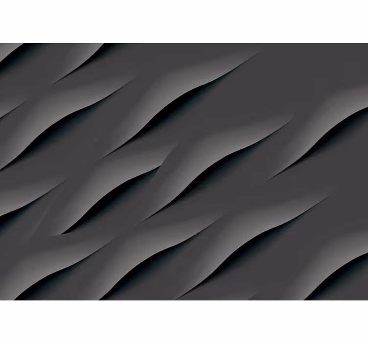 Abstract wavy pattern grey 3d wallpaper - TenStickers
