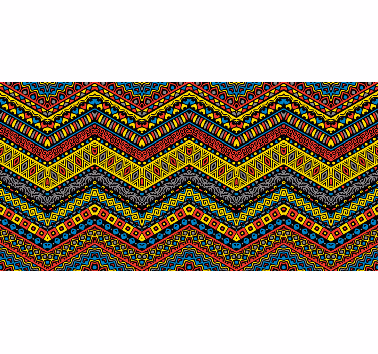 Colourful tribal african wall mural - TenStickers