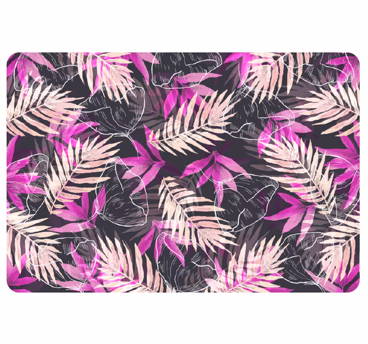 Jungle wall mural with exotic flowers - TenStickers