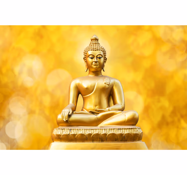 Buddha wall mural triptych art decor - TenStickers