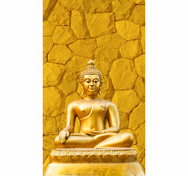 Buddha wall mural of the golden buddha - TenStickers
