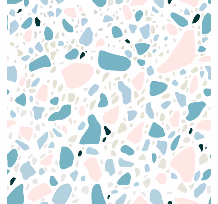 Bathroom wall mural terrazzo tile design - TenStickers