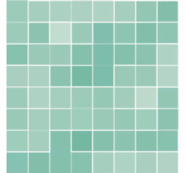Bathroom wall mural abstract square tile - TenStickers